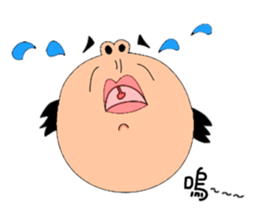 single-word old man sticker #12877643