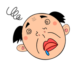 single-word old man sticker #12877645