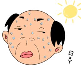 single-word old man sticker #12877650