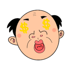 single-word old man sticker #12877651