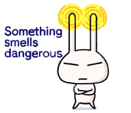 bird! plane! no, It's SuperRabbit! sticker #12878217