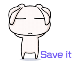 bird! plane! no, It's SuperRabbit! sticker #12878218