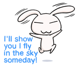 bird! plane! no, It's SuperRabbit! sticker #12878223