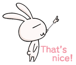 bird! plane! no, It's SuperRabbit! sticker #12878234