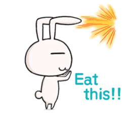 bird! plane! no, It's SuperRabbit! sticker #12878236