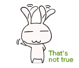 bird! plane! no, It's SuperRabbit! sticker #12878240