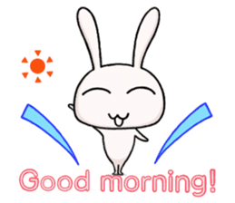 bird! plane! no, It's SuperRabbit! sticker #12878243