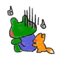 Lovely Frog Sticker sticker #12880151