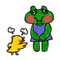 Lovely Frog Sticker sticker #12880155