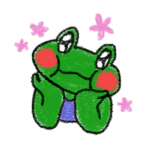 Lovely Frog Sticker sticker #12880166