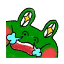 Lovely Frog Sticker sticker #12880168