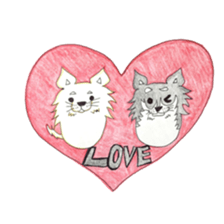 Boiled egg dog sticker #12880185