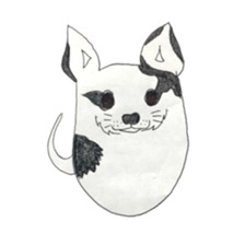 Boiled egg dog sticker #12880192