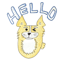 Boiled egg dog sticker #12880197