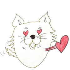 Boiled egg dog sticker #12880200