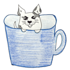Boiled egg dog sticker #12880204