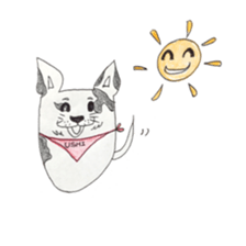 Boiled egg dog sticker #12880205