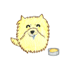 Boiled egg dog sticker #12880206