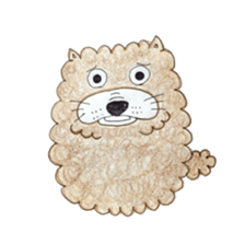 Boiled egg dog sticker #12880209