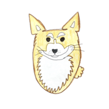 Boiled egg dog sticker #12880213