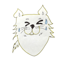 Boiled egg dog sticker #12880219