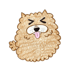 Boiled egg dog sticker #12880221