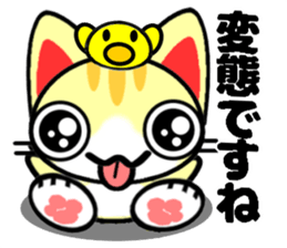 Impertinent babycat sticker #12880605