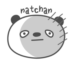 NATCHAN's basic pack,cute panda sticker #12881511