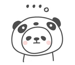 NATCHAN's basic pack,cute panda sticker #12881525