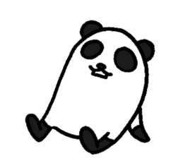 Panda are wearing sticker #12881835