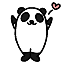 Panda are wearing sticker #12881857