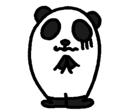 Panda are wearing sticker #12881867