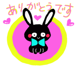 Every day of the cute black rabbit sticker #12881999