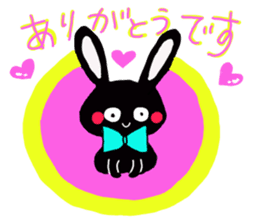 Every day of the cute black rabbit sticker #12881999