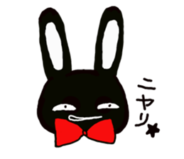 Every day of the cute black rabbit sticker #12882013