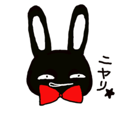 Every day of the cute black rabbit sticker #12882013