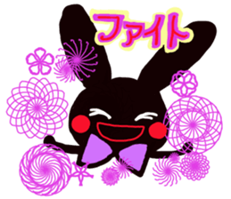 Every day of the cute black rabbit sticker #12882015