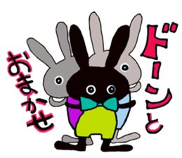 Every day of the cute black rabbit sticker #12882016