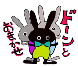 Every day of the cute black rabbit sticker #12882016