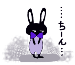 Every day of the cute black rabbit sticker #12882022