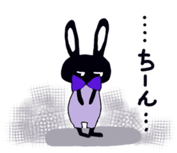 Every day of the cute black rabbit sticker #12882022