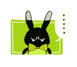 Every day of the cute black rabbit sticker #12882023
