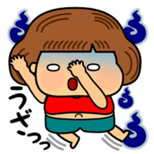 Tsukkomi of fat girl sticker #12882419