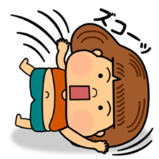 Tsukkomi of fat girl sticker #12882420