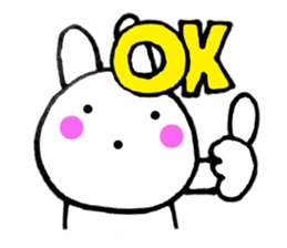 Rabbit that can be uaed4 sticker #12882848