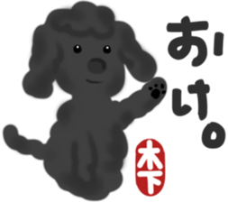Kinoshita's toypoodle sticker sticker #12883041
