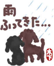 Kinoshita's toypoodle sticker sticker #12883075