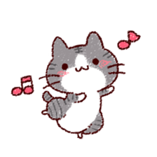 Cat is very cute 4 sticker #12883495