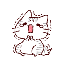 Cat is very cute 4 sticker #12883501