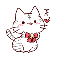 Cat is very cute 4 sticker #12883511